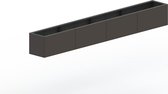 MySteel Gepoedercoat staal plantenbak Texas xxl 3200x300  - Kleur: RAL9005 (zwart) - Hoogte: 400mm