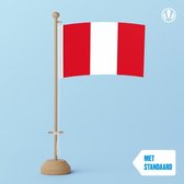 Tafelvlag Peru 10x15cm | met standaard