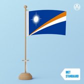 Tafelvlag Marshalleilanden 10x15cm | met standaard