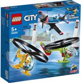 LEGO City 60260 La course aérienne, Jouets Avion Hélicoptère