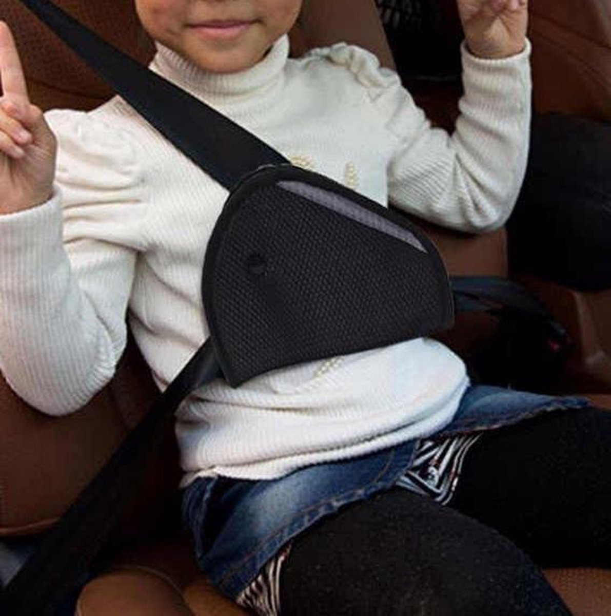 Veiligheidsgordelpads Faux Konijnenbont Autogordelpads Comfort Zachte Auto Veiligheidsgordel Schouderbandhoezen voor Volwassenen en Kinderen 2STUKS