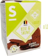 SWEET-SWITCH® - Suikervrije Ontbijtgranenkoekjes - Stevia - Ontbijt - Koekjes - Snacks - Suikervrij - Palmolievrij - 12 x 200 g
