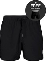 Muchachomalo - Swimshort - Men - 1-pack + gratis boxershort - Solid/Black
