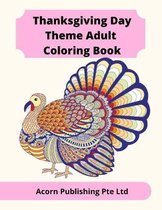 Thanksgiving Day Theme Adult Coloring Book