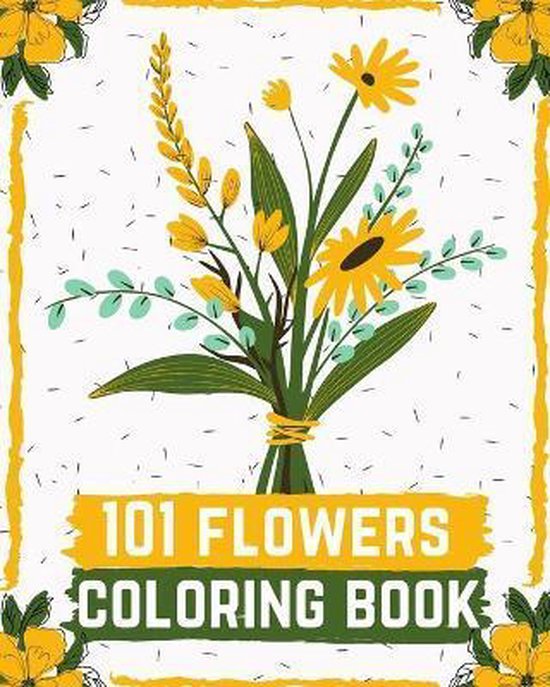 101 flowers coloring book, John Coloring Book | 9798673090183 | Boeken