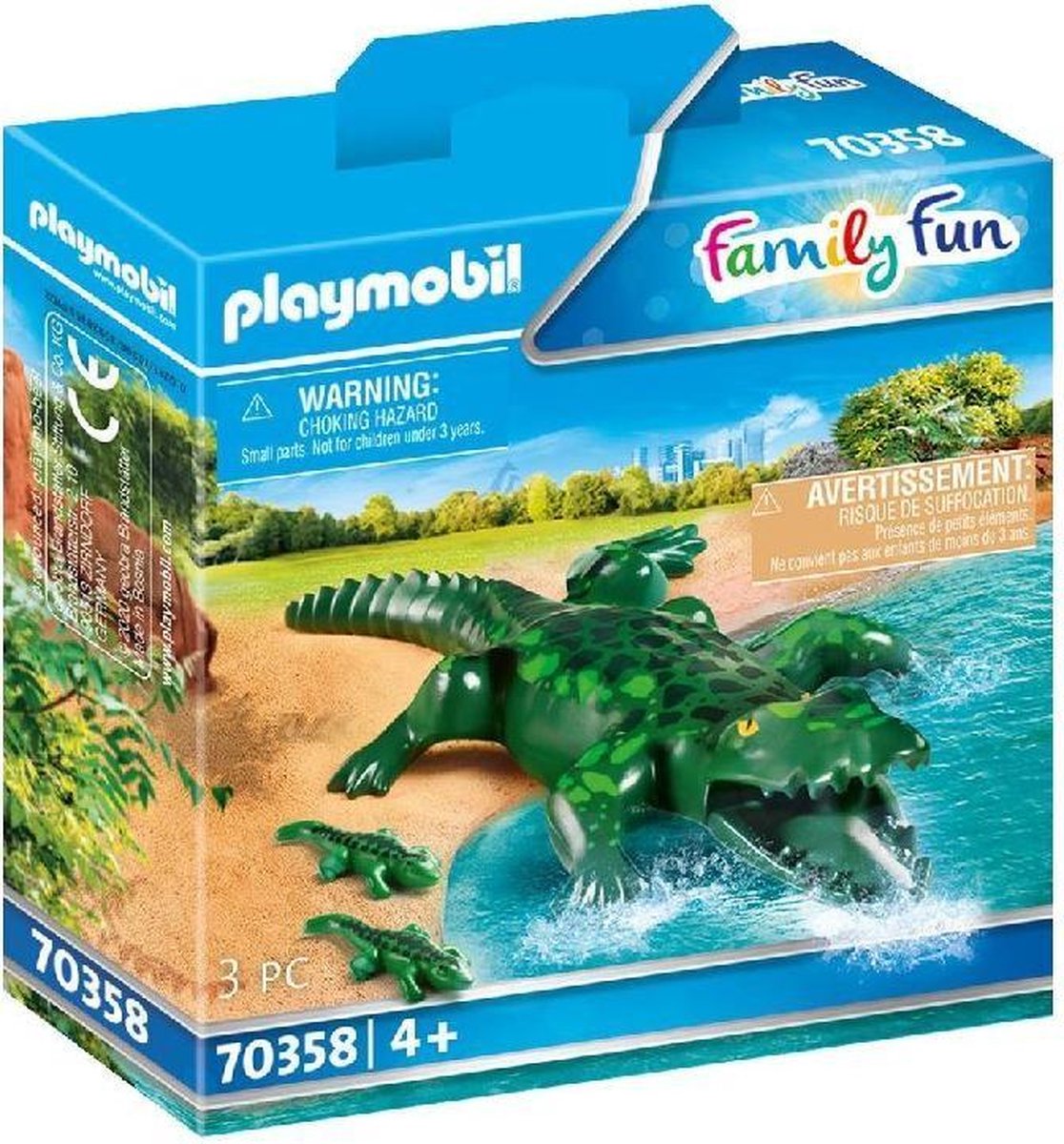 PLAYMOBIL Family Fun Alligator met baby - 70358 | bol.com