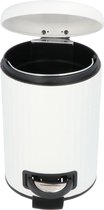 4goodz Pedaalemmer Classic 3 liter prullenbak - Creme