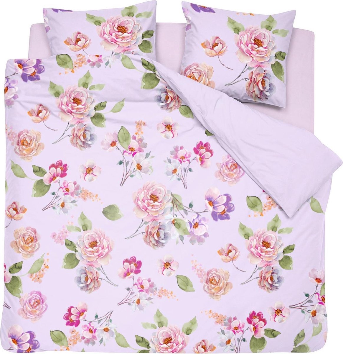 Cinderella Vivienne - Dekbedovertrek - Satijn - 240x200/220 cm - Lilac