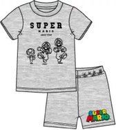 Super Mario pyjama - grijs - Maat 140 / 10 jaar