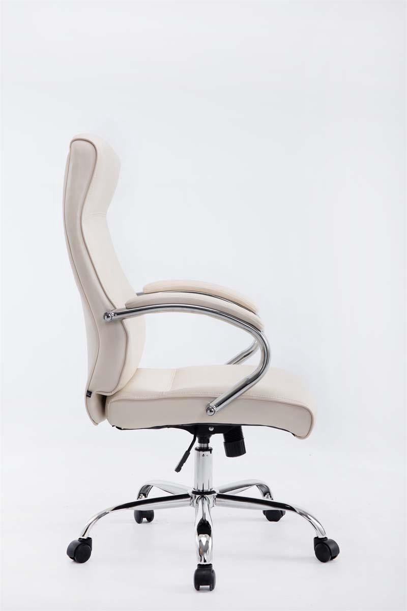 Bureaustoel - Comfortabel - Kunstleer - Crème - 51 x 52