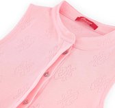 Exclusief Luxueus Kinder nachtkleding van Hanssop zacht koraal-roze Hanssop Suit-pyjama, elegant, luxe pure katoen. Hanssop Suit-pyjama, zonder mouwen, luxe vervaardigde blinde knoopsluiting, parelmoer knoopjes. Onderstuk is een korte broek, maat 164