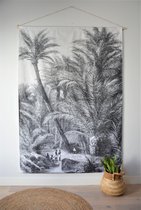 Bali Lifestyle - Wandkleed - Jungle by Night XXL - 150x219 - 100% katoen