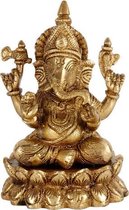 Brons Ganesha Beeldje (8.9 x 8.9 x 12.7 CM)