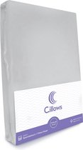 Cillows Premium Jersey Hoeslaken voor Kinderen - 70x160 cm - (tot 20 cm hoogte) - Grijs