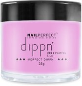 Dip poeder voor nagels - Dippn Nailperfect - 031  Playful Lila - 25gr