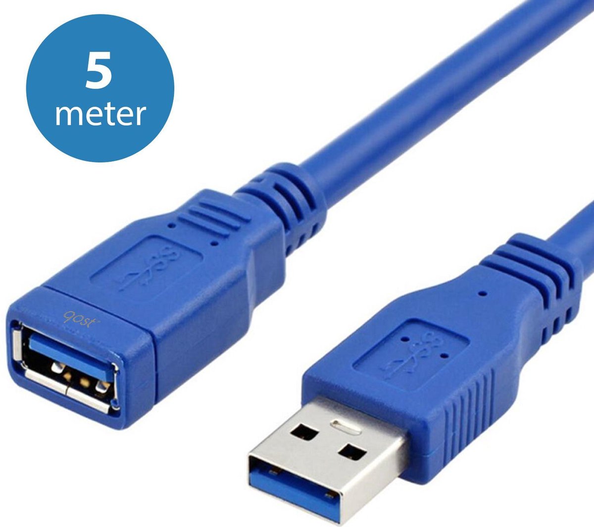 Câble Cordon Rallonge USB 3.0 Mâle à Femelle - 5M Neuf - Usb 3 extension  Bleu 5m