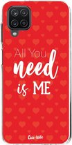 Casetastic Samsung Galaxy A12 (2021) Hoesje - Softcover Hoesje met Design - All you need is me Print