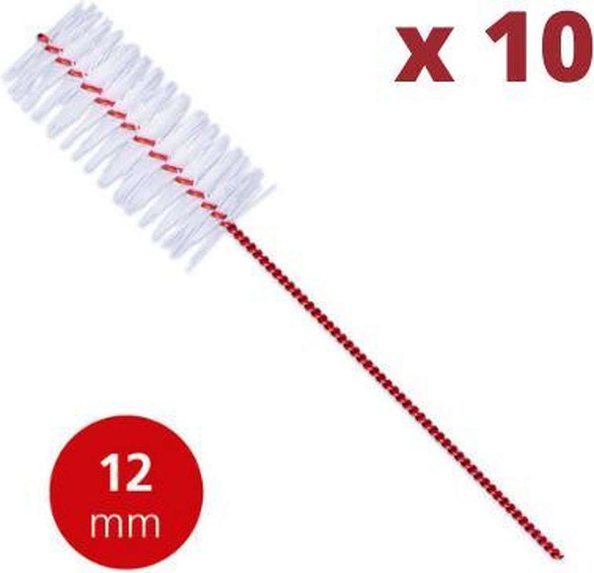 Goedkoopste Lactona Interdentaal Ragers - XX-Large 12mm - Donkerrood - 2 gripzak x 5 stuks - Voordeelpakket