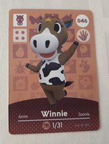 Amiibo animal crossing new horizons origineel Eu Winnie 046 kaart