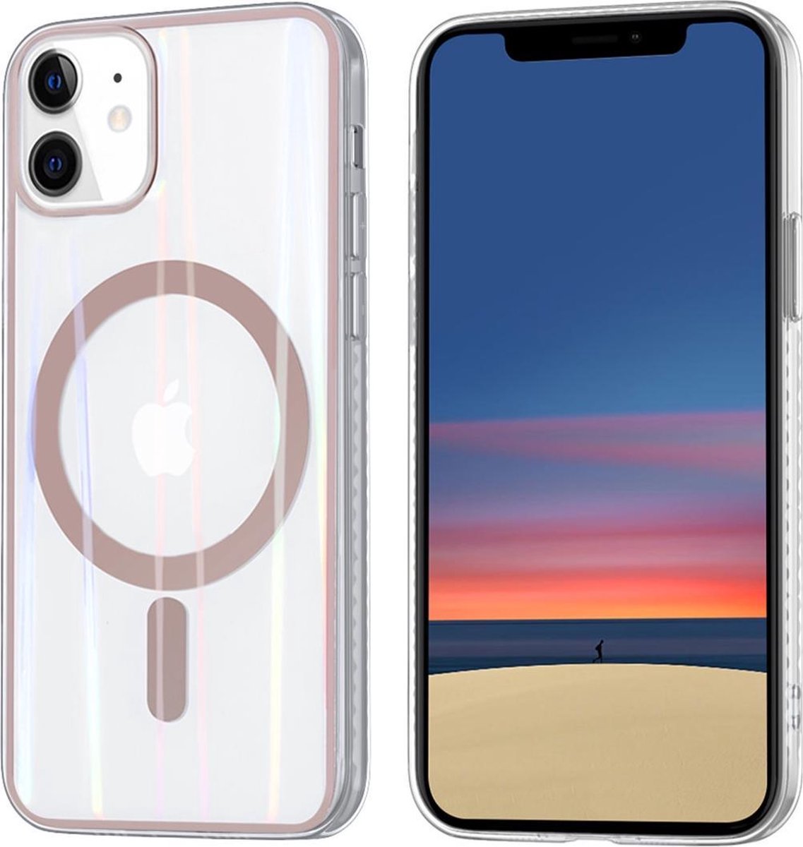 Apple iPhone 12 Mini TPU Backcover hoesje - Rose Gold