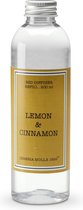 Cereria Mollà 1899 Refill 200 ml voor Mikado Lemon & Cinnamon Navulling geurstokjes kaneel  value pack voordeelverpakking