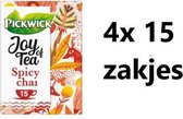 Pickwick thee - Joy of tea - Spicy Chai - Multipak 4x 15 zakjes