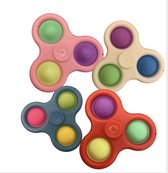 Hand spinner - Fidget toy - Pop it - 2 in 1 - Anti stress