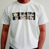 Face the Anime T-shirt white Size S - Bedrukte T-shirts - ANIME - All Sizes - Trippin Balls