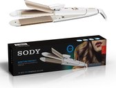Sody SD5013 2 in 1 Krultang en stijltang  -haarstyler met keramische platen voor perfect gestijld, gekrulde haren of zachte golven.