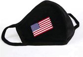 GetGlitterBaby - Katoen Mondkapje  / Wasbaar Mondmasker - Amerika / Amerikaanse Vlag / USA / Verenigde Staten