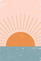 Poster Sunset Graphic 13x18 cm