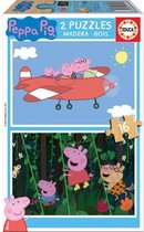 EDUCA - Puzzle Bois Peppa Pig 2x16 pcs