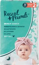 Rascal+Friends Baby Luiers maat 2, 4-8 kg (31 stuks)