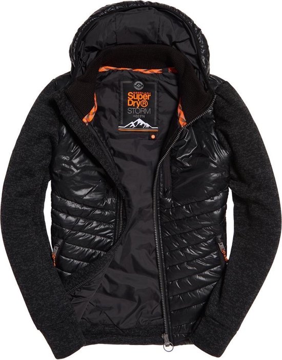 Superdry Gilet Storm Hybrid avec capuche Zwart (M20001AR - GJ9)