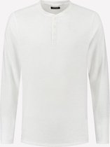 Longsleeve T-shirt Henley Wit (202618 - 100)