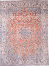 vintage vloerkleed - tapijten woonkamer -Refurbished Najaf Abad Esfahan 20-30 jaar oud - 390x290