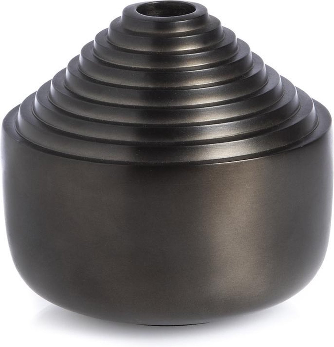 XLBoom Laps Kaarsenhouder - Roestvrij staal - Zwart - 11 x 11 x 10,5cm