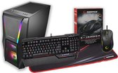 Gaming PC Behuizing Rampage X-Force + Gaming Toetsenbord + Gaming Muis & Muismat (Rampage Combo Deal.) Pakket Bestaat uit 4 producten.