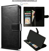 Book case - Wallet case Black - Huawei P20 Pro - Portemonnee Hoesje - Zwart