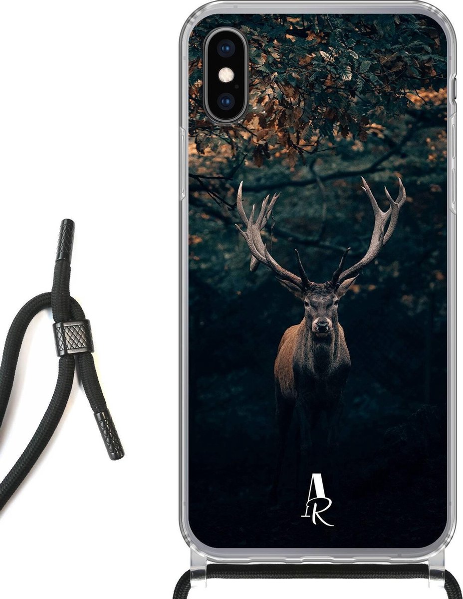 iPhone Xs hoesje met koord - Deer