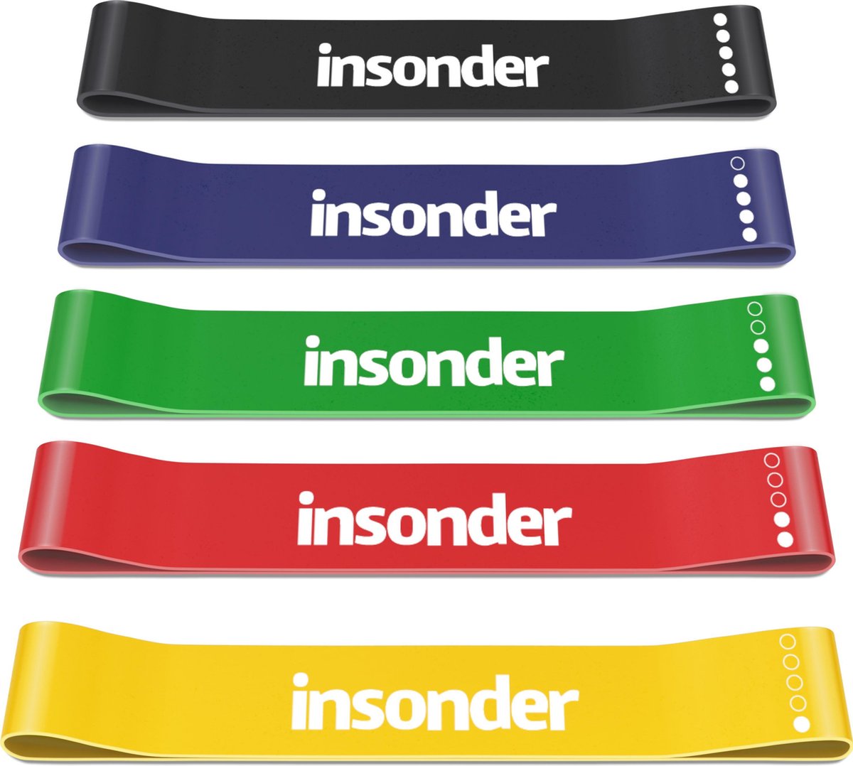 Insonder Weerstandsbanden Set - Fitnessbanden Resistance Bands Loop Bands - Mini Bands - Inclusief Ebook