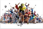 Poster – Collage van Verschillende Sporten - 150x100cm Foto op Posterpapier