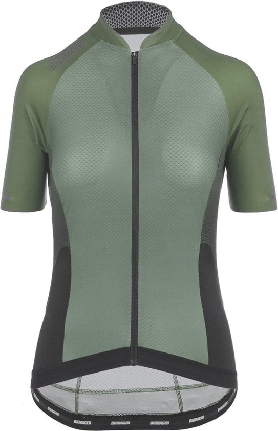 Maillot Cycliste Bioracer Sprinter Coldblack pour Femme - Vert Olive XXL