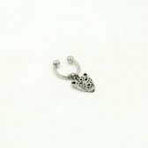 Ear cuff luipaard - rvs - oorbel - oor hanger - ear cuffs - goudkleurig - stainless steel earrings