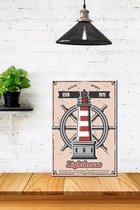 3d Retro Hout Poster Light Huise
