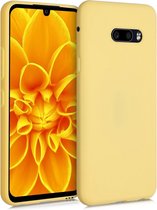 kwmobile telefoonhoesje voor LG G8X ThinQ - Hoesje voor smartphone - Back cover in mat geel