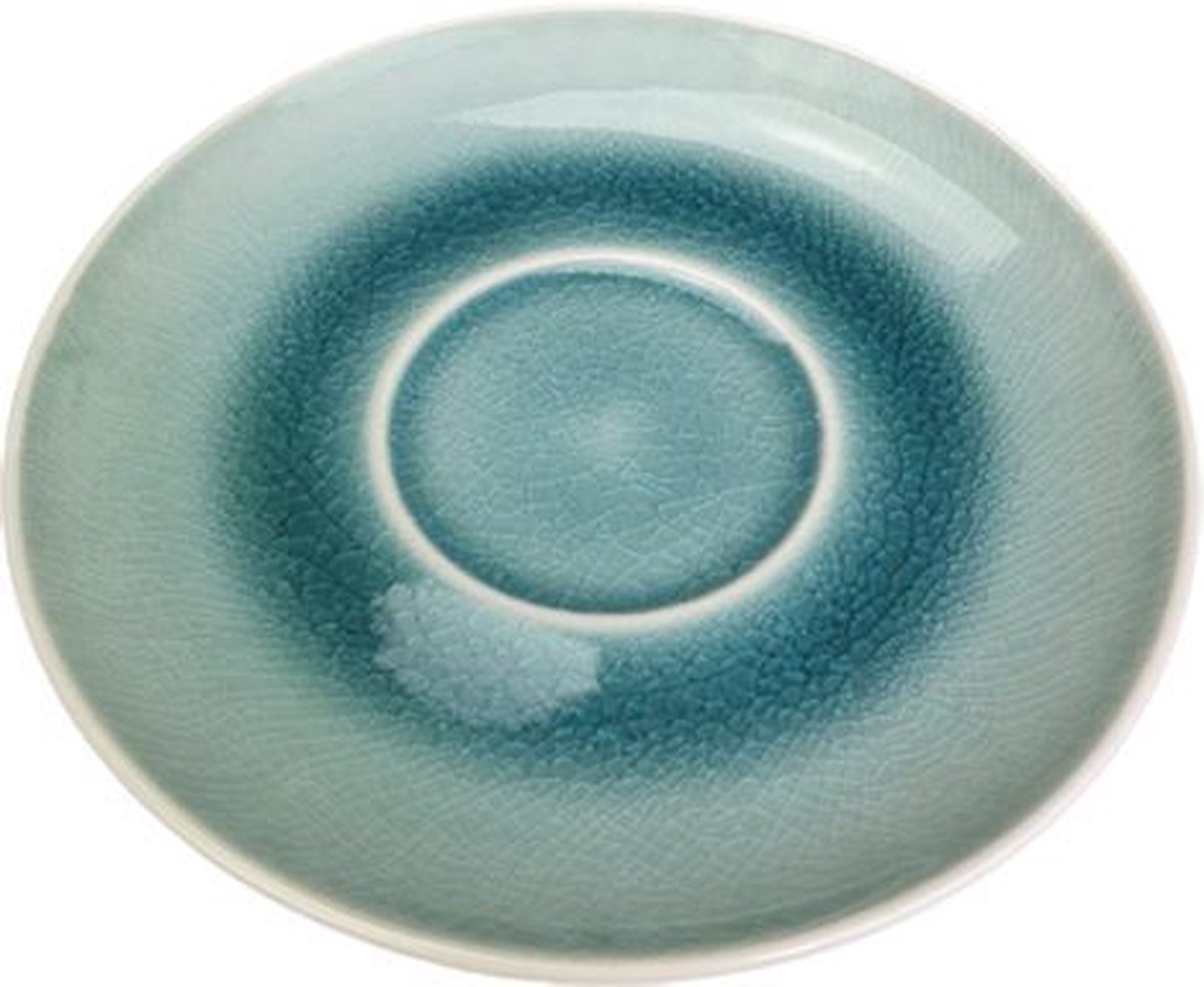 Schotels CATHARINA - Blauw - Keramiek - Ø14,5 cm - Set van 4