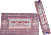 2 pakjes - Positive Vibes - Wierook - Satya - Satya Wierook – Satya Nag Champa - Positive Vibes - Positief - Vibes- 15 gram per doosje