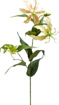 Viv! Home Luxuries Gloriosa - Kunstbloemen - geel - 75cm - Topkwaliteit Zijde