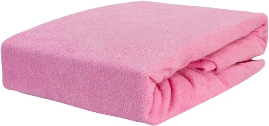 Lotte & Julius Dreamzzz incontinentie hoeslaken badstof 90x200cm roze | bol